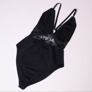 ♥ 511 ♥ (L) OUT FROM UNDER Black Endless Bodysuit